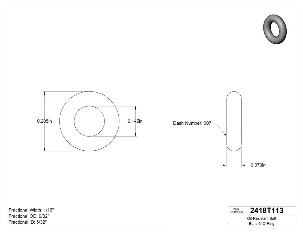 Technical drawing - 2418T113